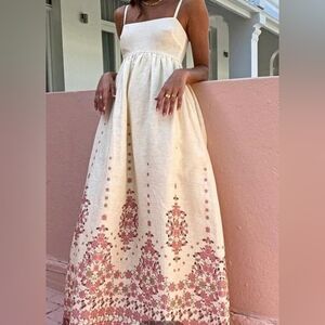 Floral Print Spaghetti Strap Maxi